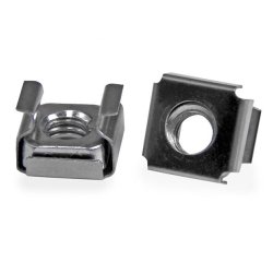 StarTech.com Lot de 100 Écrous Cage M6 et Outil de Montage pour Baies de Serveurs, Armoires et Boîtiers de 19" ou 10", Argent - TAA