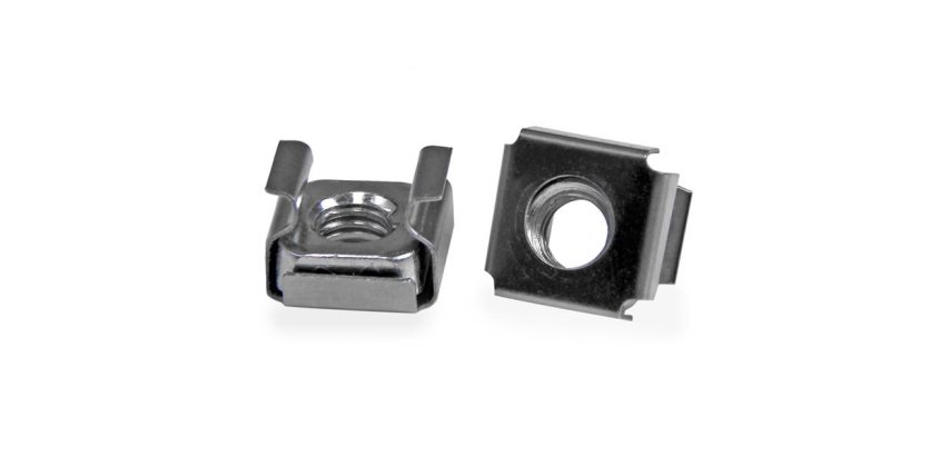 StarTech.com Lot de 100 Écrous Cage M6 et Outil de Montage pour Baies de Serveurs, Armoires et Boîtiers de 19" ou 10", Argent - TAA