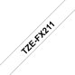 Ruban pour PTOUCH flexible laminé Noir/Blanc 6mmx8m TZEFX211