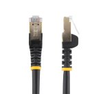 StarTech.com Cordon de raccordement CAT6a - 7,5 m - Sans crochet - Câble patch RJ45 - Noir