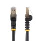 StarTech.com Cable de 1,5m de Red Ethernet Cat6a Negro sin Enganches con Alambre de Cobre