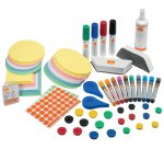 Kit d'accesoires tableau blanc esselte 10marqueurs     10aimants 32mm 2effaceurs     1spray nettoyage 2rubans
