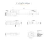 StarTech.com Câble d'alimentation USB vers connecteur annulaire de type N 5 V CC de 1 m - USB A vers V CC de 5,5 mm