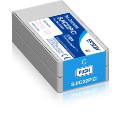 Epson SJIC22P(C) - cyan - original - cartouche d'encre