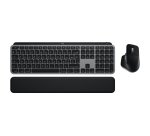Logitech Master MX Keys S Combo for Mac clavier Souris incluse maison/bureau RF sans fil + Bluetooth AZERTY Français Aluminium, Noir