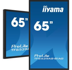 iiyama TF6539AS-B1AG computer monitor 163,8 cm (64.5") 3840 x 2160 Pixels 4K Ultra HD LED Touchscreen Zwart