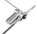 StarTech.com Antivol Universel pour Ordinateur Portable de 2m, Câble de Sécurité Sérialisé pour Ordinateur Portable, Compatible avec Noble Wedge®/Nano/K-Slot, Serrure Universelle, Câble à Combinaison Sans Clé, TAA