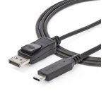 StarTech.com 1,8m USB-C naar DisplayPort 1.4 Kabel - 4K/5K/8K USB Type-C naar DP 1.4 Alt Mode Video Adapter Converter - HBR3/HDR/DSC - 8K 60Hz DP Monitorkabel voor USB-C/Thunderbolt 3
