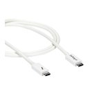 StarTech.com 1m Thunderbolt 3 Kabel, 20Gbps, 100W PD, 4K, Thunderbolt Gecertificeerd, Thunderbolt 4/USB 3.2/DisplayPort Compatibel, Wit