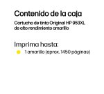 HP Cartucho de tinta Original 953XL de alto rendimiento amarillo