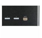 StarTech.com Commutateur KVM DisplayPort 2 Ports pour 3 Moniteurs - 4K 60Hz UHD HDR - KVM de Bureau DP 1.2 avec Hub USB 3.0 2 ports (5Gbps) et 4 Ports USB 2.0 HID, Audio - Commutation par Touches - TAA