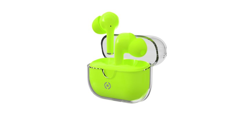 Celly CLEAR Auriculares True Wireless Stereo (TWS) Dentro de oído Llamadas/Música USB Tipo C Bluetooth Verde