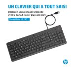 HP 150 WD KBD FR clavier Universel USB Noir