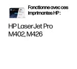 HP 26X LaserJet, lot de 2 cartouches de toner grande capacité authentiques, noir