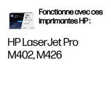 HP 26X LaserJet, lot de 2 cartouches de toner grande capacité authentiques, noir