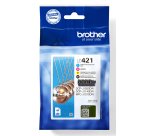 Brother LC421VAL - Pack de 4 cartouches d'encre originales