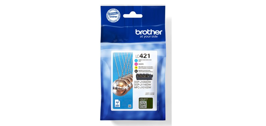 Brother LC421VAL - Pack de 4 cartouches d'encre originales