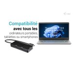 i-tec USB-C Triple 4K HDMI Video Adapter, Power Delivery 100W