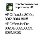 HP 912XL Cartouche d'encre noire authentique, grande capacité