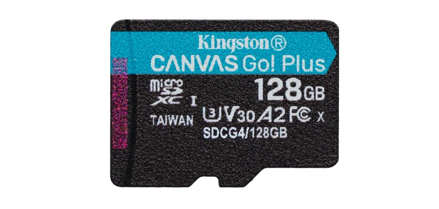 Kingston Technology 128 GB microSDXC Canvas Go Plus Gen4 200R A2 U3 Confezione singola senza ADP
