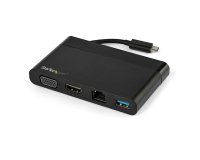 StarTech.com Adaptateur Multiport USB-C avec HDMI, VGA, Gigabit Ethernet & USB 3.0 - Mini Dock USB-C vers 4K HDMI ou 1080p VGA - Station d'Accueil pour PC/Ordinateur Portable USB-C