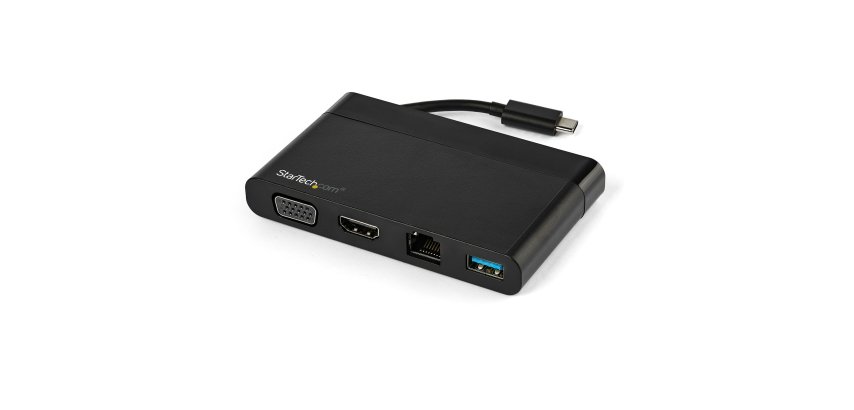 Adaptador Multipuertos USB-C 4K con HDMI y VGA Docking Station USB Tipo C