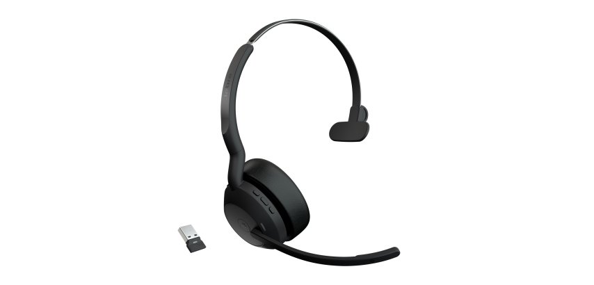 Jabra Evolve2 55 Auriculares Inalámbrico Diadema Oficina/Centro de llamadas USB Tipo C Bluetooth Base de carga