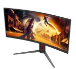AOC G4 CU34G4Z écran plat de PC 86,4 cm (34") 3440 x 1440 pixels Wide Quad HD LED Noir, Rouge