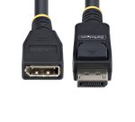 StarTech.com Câble d'Extension DisplayPort 1.4 de 3m, Câble d'Économie de Port DP 1.4, 8K 60Hz, Cordon Adaptateur d'Extension DP Mâle vers Femelle, Câble d'Extension DisplayPort, Gaine TPE, M/F