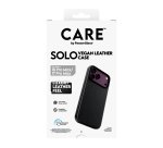PanzerGlass CARE™ by ® Solo Vegan Leather Case Black w. MagSafe iPhone 18 Pro Max | 17 Pro Max protective phone case Black Cover