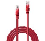 Lindy 48031 cavo di rete Rosso 0,5 m Cat6 U/UTP (UTP)