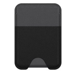 OtterBox Symmetry Cactus Leather Wallet pour MagSafe pour iPhone 16, Noir Ash