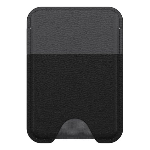 OtterBox Symmetry Cactus Leather Wallet pour MagSafe pour iPhone 16, Noir Ash