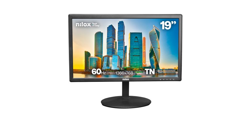 Nilox NXM19FHD11 pantalla para PC 47 cm (18.5") 1366 x 768 Pixeles HD LED Negro