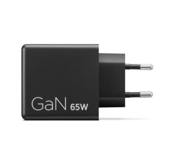 Lenovo Dual USB-C 65W GaN Charger Universal Black AC Indoor