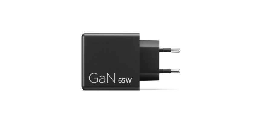Lenovo Dual USB-C 65W GaN Charger Universal Black AC Indoor
