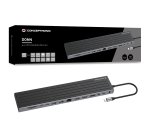 Conceptronic DONN32B replicatore di porte e docking station per laptop Cablato USB 3.2 Gen 1 (3.1 Gen 1) Type-C Grigio, Argento