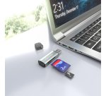 AISENS Lector De Tarjetas SD, Micro SD, MMC, Rs-MMC, MMC Micro, USB-A, Gris