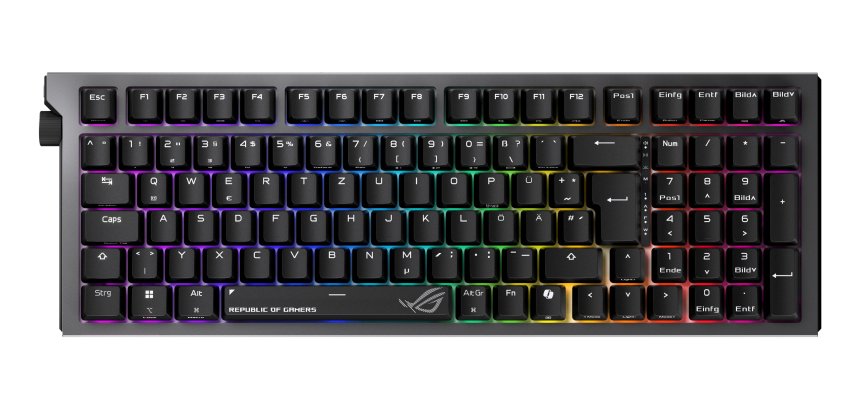 ASUS ROG Strix Morph 96 Wireless keyboard Gaming USB + RF Wireless + Bluetooth QWERTY Italian Black