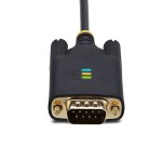 StarTech.com 3ft (1m) USB to Serial Adapter Cable, COM Retention, Interchangeable Screws/Nuts, USB-A to DB9 RS232, FTDI IC, ESD Protection, Windows/macOS/Linux