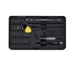 StarTech.com Kit de Réparation Informatique 40 pièces pour Ordinateur Portable/PC/Téléphone, Jeu de Tournevis de Précision 30-Bit, Couvercle Amovible avec Tampon Magnétique, Outils de Préhension