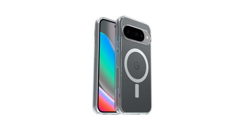 OtterBox Symmetry Clear with Magnets Series for Google Pixel 10/Pixel 10 Pro, clear