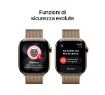Apple Watch Series 11 GPS + Cellular 42mm Cassa Titanio Oro con Loop in maglia Milanese Oro