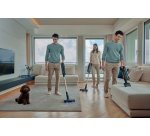 Hoover HF610P 011 Aspirapolvere senza filo, 250 AW Potenza d'aspirazione, Spazzola SmartAdapt con sensori avanzati e tecnologia bidirezionale, Nero, Metallico