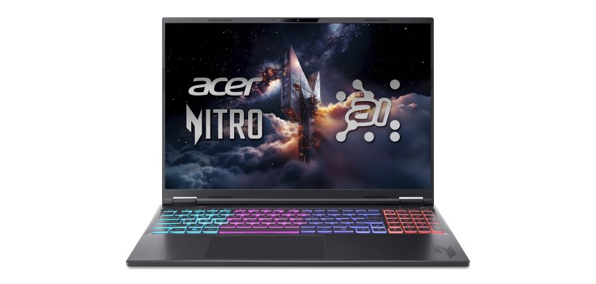 Acer Nitro 16S AI AN16S-61-R77Y Copilot+ PC AMD Ryzen™ AI 7 350 Laptop 40.6 cm (16") WQXGA 32 GB DDR5-SDRAM 2 TB SSD NVIDIA GeForce RTX 5070 Ti Wi-Fi 6E (802.11ax) Windows 11 Home Black