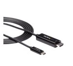 StarTech.com Câble USB-C vers HDMI de 2m - Câble adaptateur USB Type-C vers HDMI 2.0 4K 60 Hz - Compatible avec Thunderbolt 3 - Laptop vers Écran HDMI - Noir