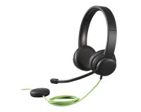 Acer GP.HDS11.01N auricular y casco Auriculares Alámbrico Diadema Llamadas/Música Negro