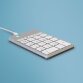 R-Go Tools Clavier R-Go Numpad Break, clavier numérique ergonomique avec logiciel de pause, filaire, blanc