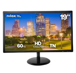 Nilox computer monitor 48.3 cm (19") 1366 x 768 pixels HD LCD Black