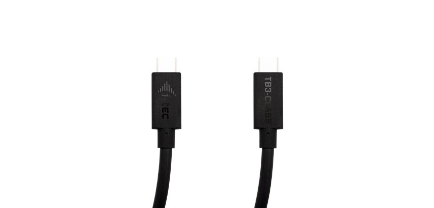 i-tec Thunderbolt 3 – Class Cable, 40 Gbps, 100W Power Delivery, USB-C Compatible, 150cm
